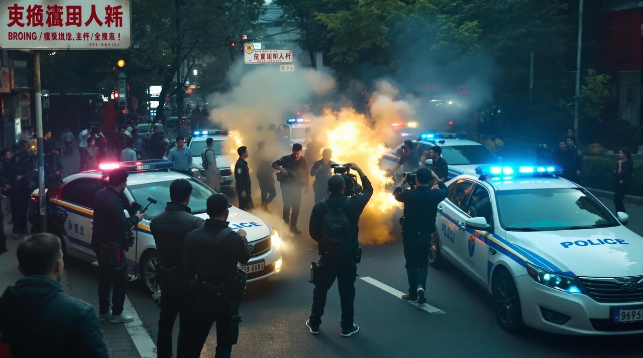 吃瓜福利 - 某剧组在拍摄地发生冲突，警方介入调查
